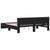 Bed Frame with LED without Mattress Black 183x203 cm King