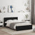 Bed Frame with LED without Mattress Black 135x190 cm