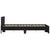 Bed Frame with LED without Mattress Black 135x190 cm