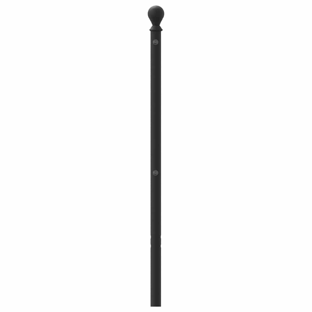 Metal Replace Headboard Black 90 cm