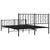 Metal Bed Frame without Mattress with Footboard Black 150x200 cm