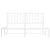 Metal Bed Frame without Mattress with Headboard White 150x200 cm