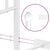 Metal Bed Frame without Mattress with Headboard White 150x200 cm