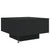 Coffee Table with LED Lights Black 55x55x31 cm