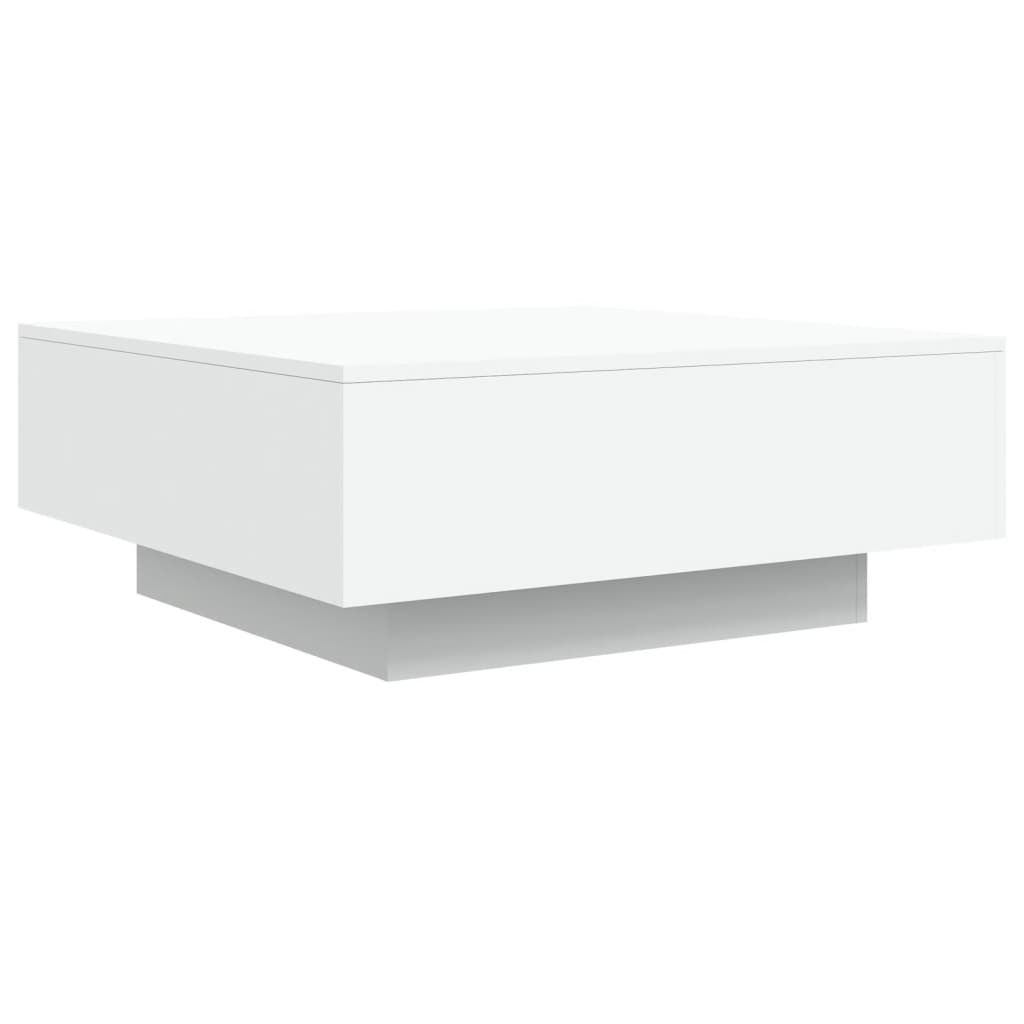 Coffee Table White 80x80x31 cm Engineered Wood