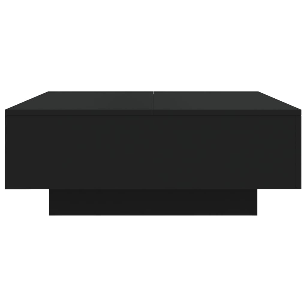 Coffee Table Black 80x80x31 cm Engineered Wood