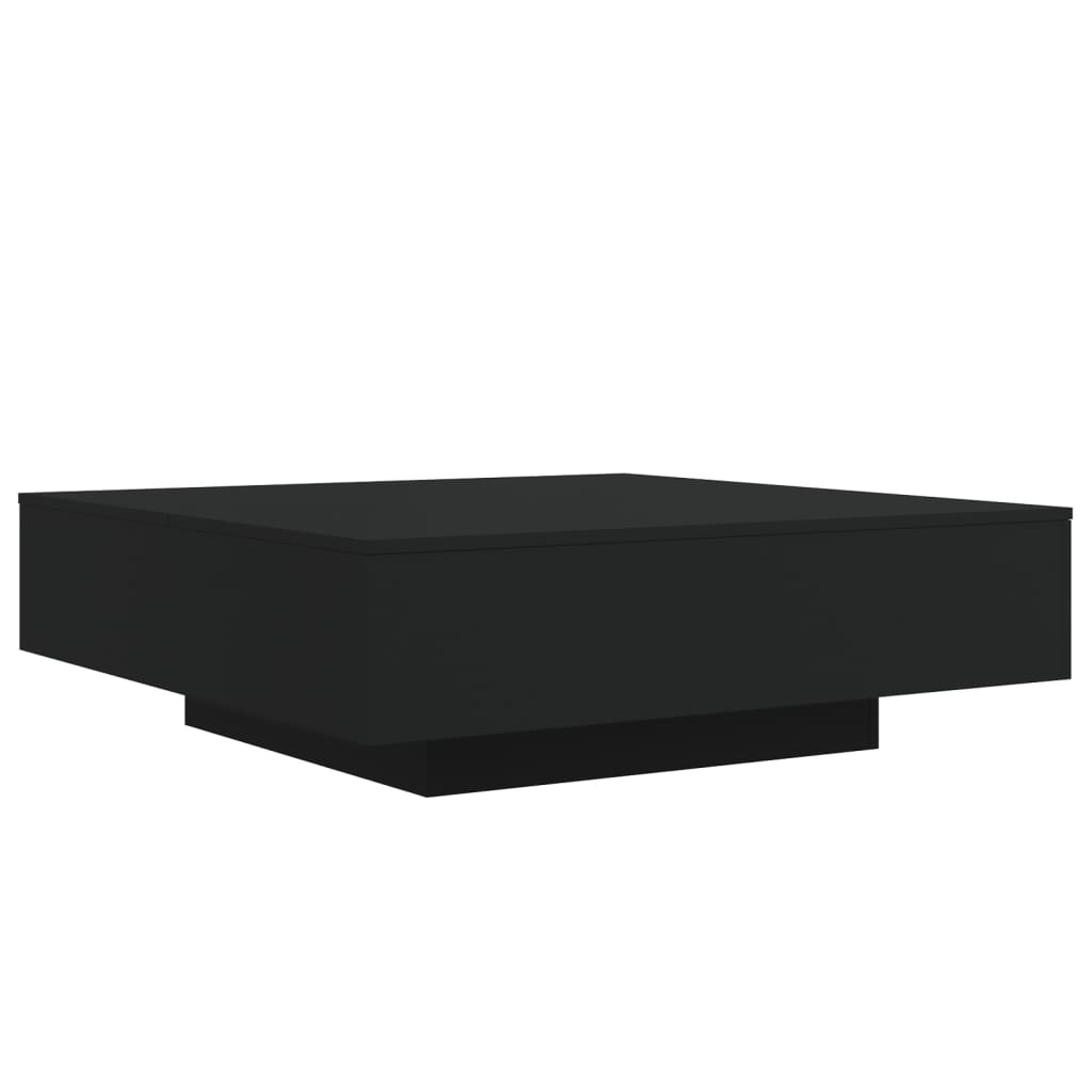 Coffee Table Black 100x100x31 cm Engineered Wood