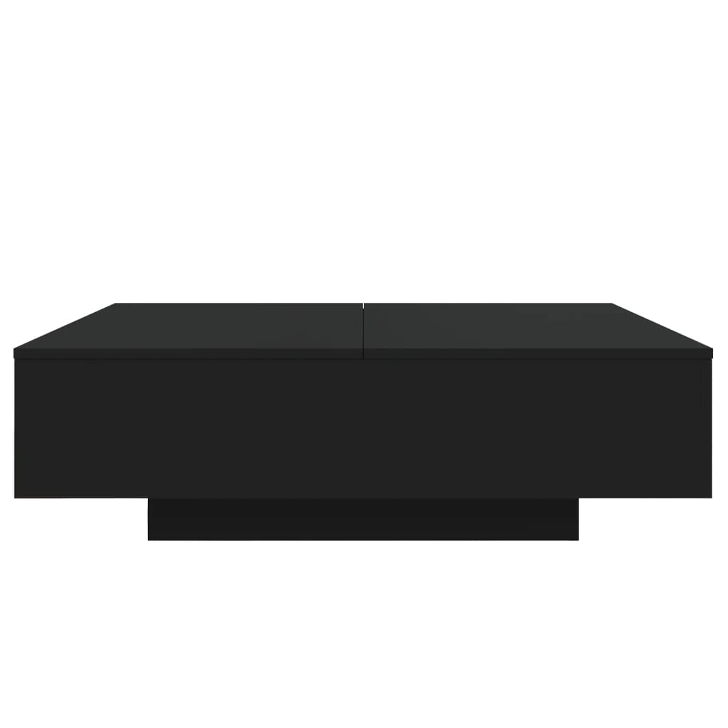 Coffee Table Black 100x100x31 cm Engineered Wood