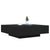 Coffee Table with LED Lights Black 100x100x31 cm