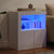 Sideboard with LED Lights White 60.5x37x67 cm