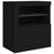 Sideboard with LED Lights Black 60.5x37x67 cm