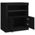 Sideboard with LED Lights Black 60.5x37x67 cm