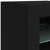 Sideboard with LED Lights Black 60.5x37x67 cm