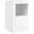 Side Cabinets with LED Lights 2 pcs White Engineered Wood