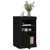 Side Cabinets with LED Lights 2 pcs Black Engineered Wood