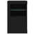 Side Cabinets with LED Lights 2 pcs Black Engineered Wood