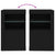 Side Cabinets with LED Lights 2 pcs Black Engineered Wood