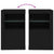 Side Cabinets with LED Lights 2 pcs Black Engineered Wood