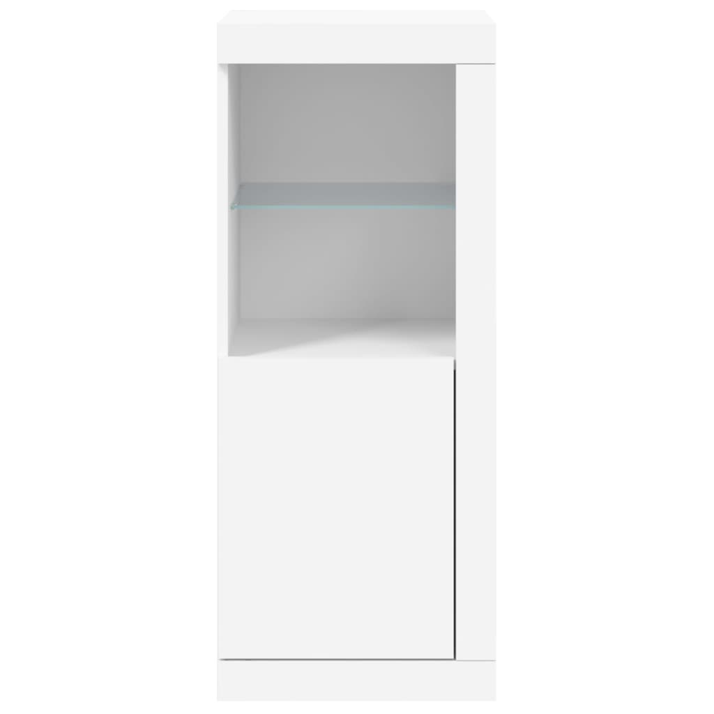 Sideboard with LED Lights White 41x37x100 cm