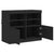 Sideboard with LED Lights Black 81x37x67 cm