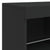 Sideboard with LED Lights Black 81x37x67 cm