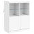 Sideboard with LED Lights White 81x37x100 cm