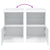 Sideboard with LED Lights White 41x37x67 cm