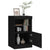 Sideboard with LED Lights Black 41x37x67 cm