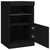 Sideboard with LED Lights Black 41x37x67 cm