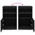 Sideboard with LED Lights Black 41x37x67 cm