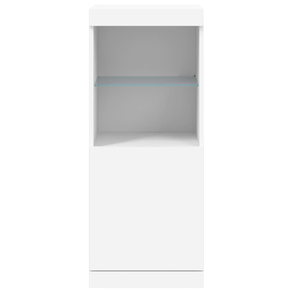 Sideboard with LED Lights White 41x37x100 cm