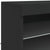 Sideboard with LED Lights Black 60.5x37x67 cm