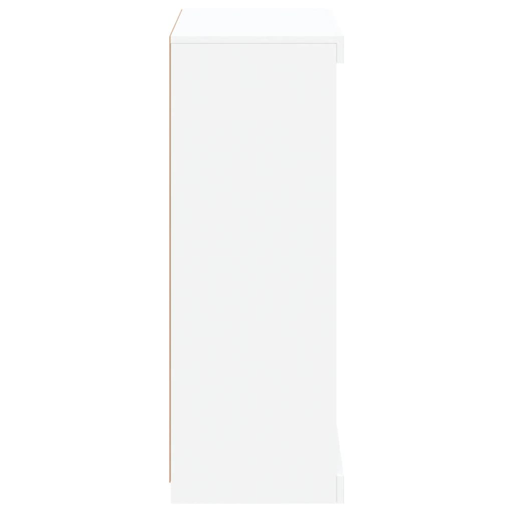 Sideboard with LED Lights White 60.5x37x100 cm