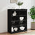 Sideboard with LED Lights Black 81x37x100 cm