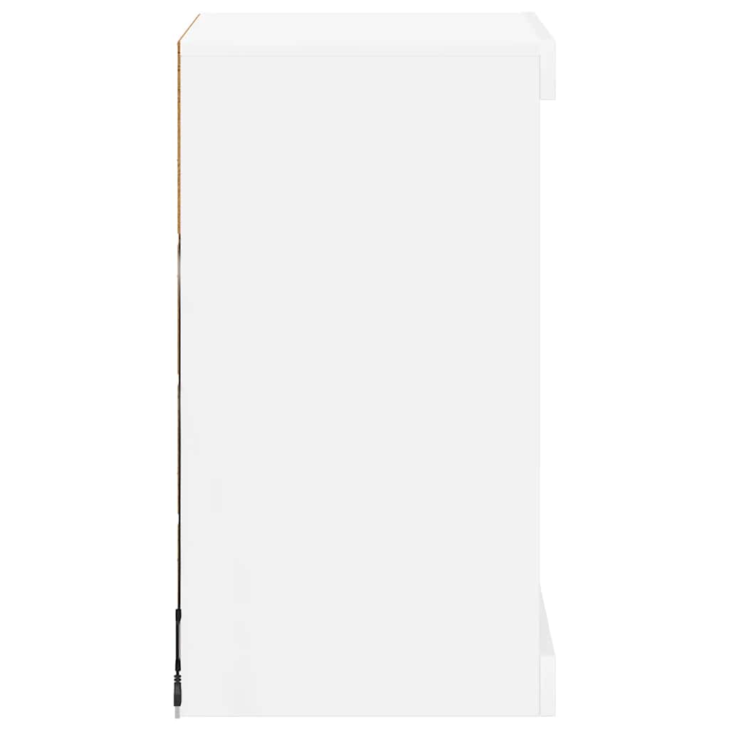 Sideboard with LED Lights White 41x37x67 cm
