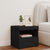 Bedside Cabinet with LED Lights Black 50x40x45 cm