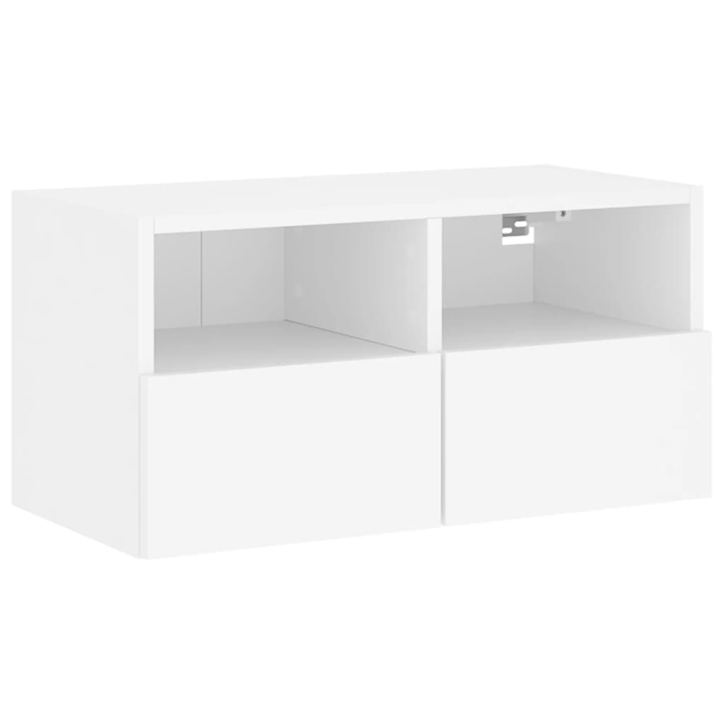 TV Wall Cabinet White 60x30x30 cm Engineered Wood