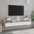 TV Wall Cabinets 2 pcs White 80x30x30 cm Engineered Wood