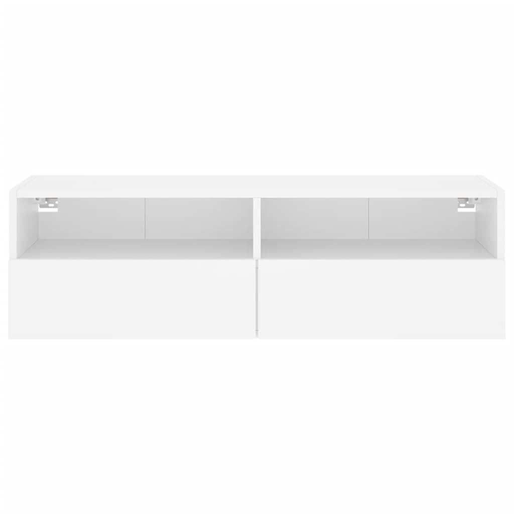 TV Wall Cabinet White 100x30x30 cm Engineered Wood