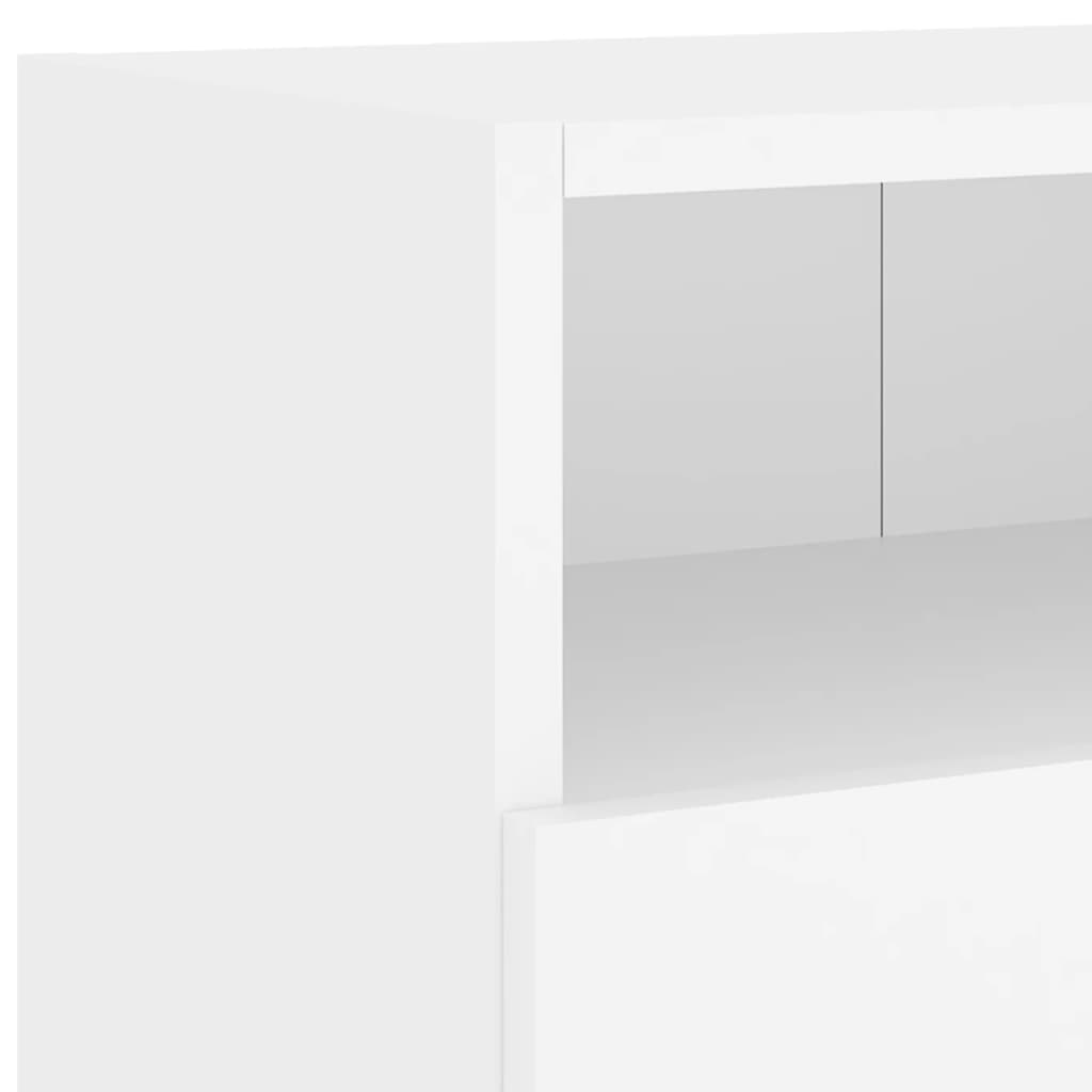 TV Wall Cabinets 2 pcs White 100x30x30 cm Engineered Wood