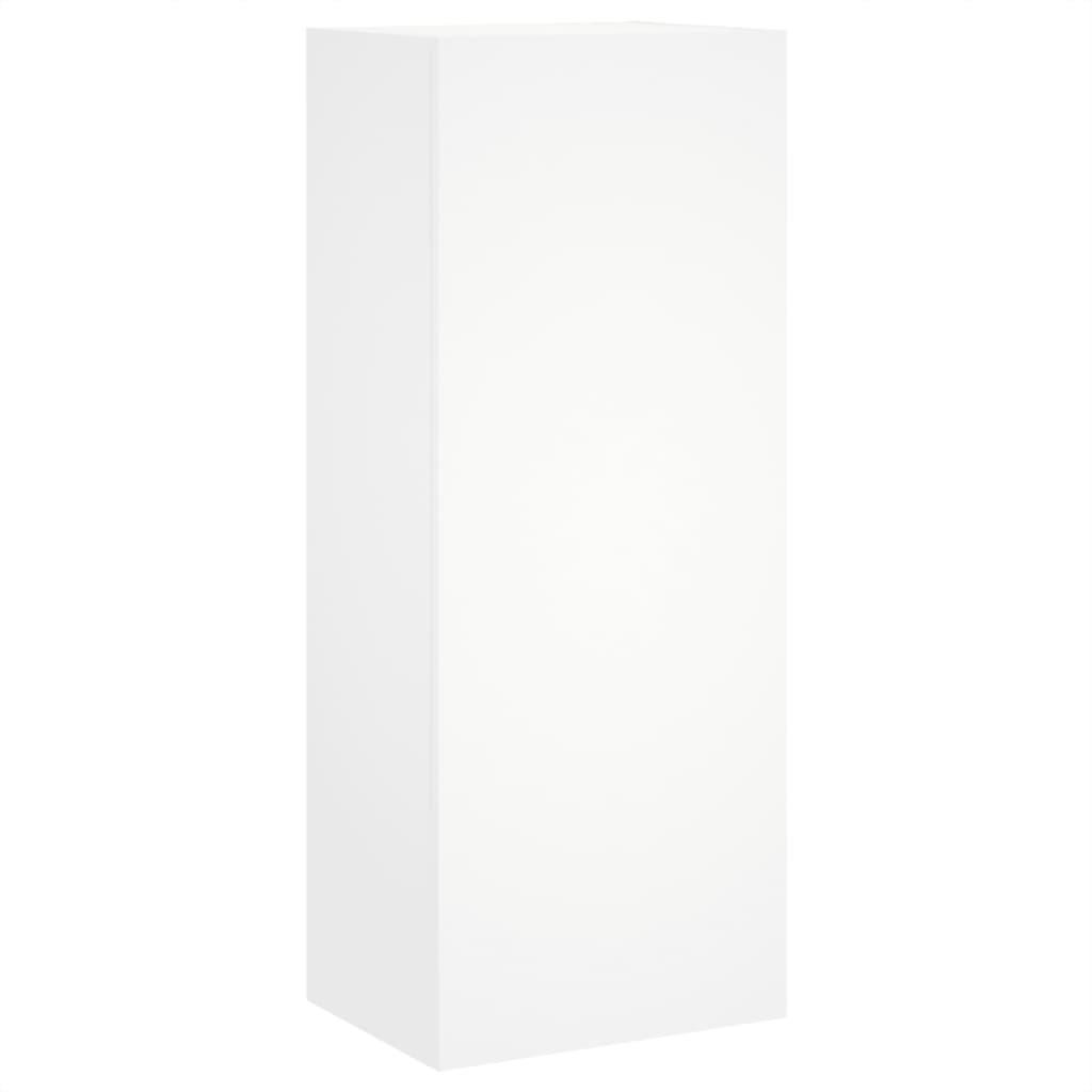 TV Wall Cabinet White 40.5x30x102 cm Engineered Wood