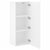 TV Wall Cabinet White 40.5x30x102 cm Engineered Wood