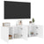 TV Cabinets Wall-mounted 2 pcs White 60x30x41 cm