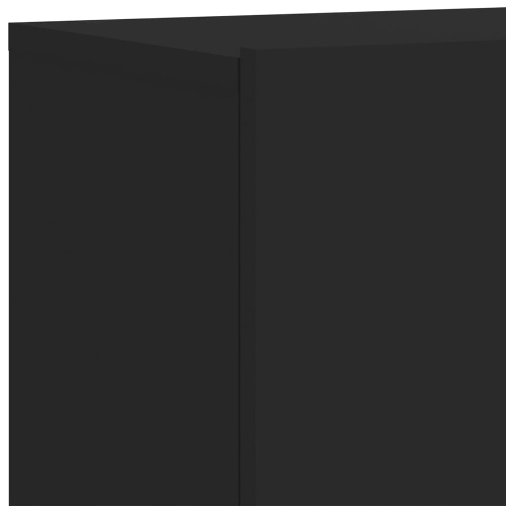 TV Cabinets Wall-mounted 2 pcs Black 80x30x41 cm