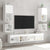 TV Wall Cabinets with LED Lights 2 pcs White 30x28.5x30 cm