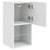 TV Cabinets with LED Lights 2 pcs White 30.5x30x60 cm