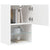 TV Cabinets with LED Lights 2 pcs White 40.5x30x60 cm