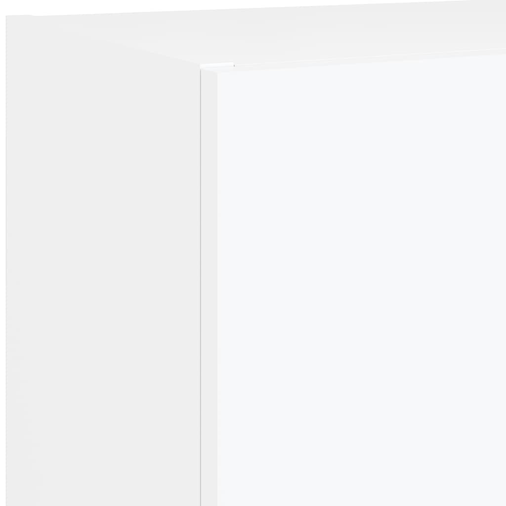 TV Cabinet with LED Lights White 40.5x30x102 cm