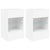 TV Wall Cabinets with LED Lights 2 pcs White 40x30x60.5 cm