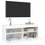 TV Wall Cabinet with LED Lights White 100x30x40 cm